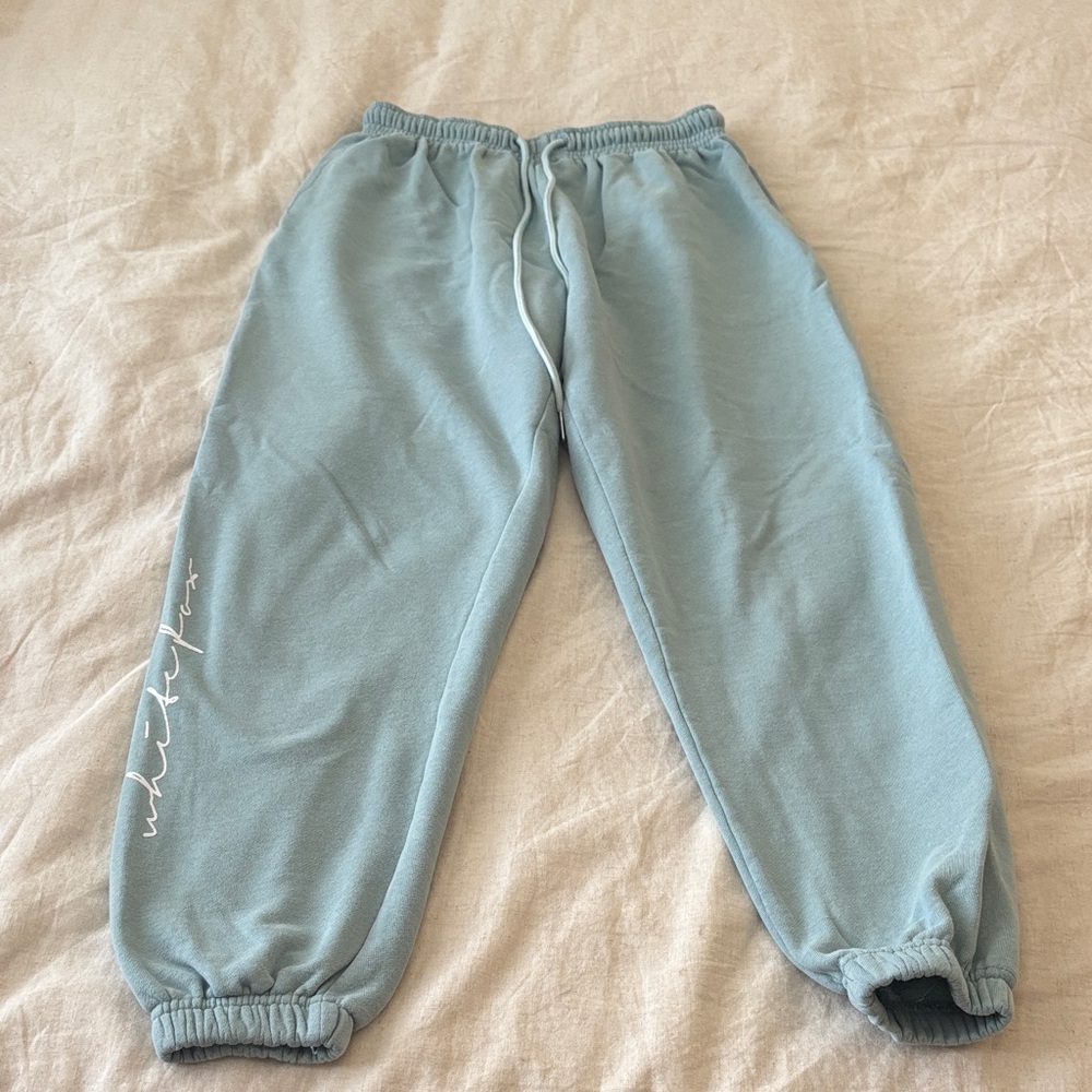 White fox sweat pants